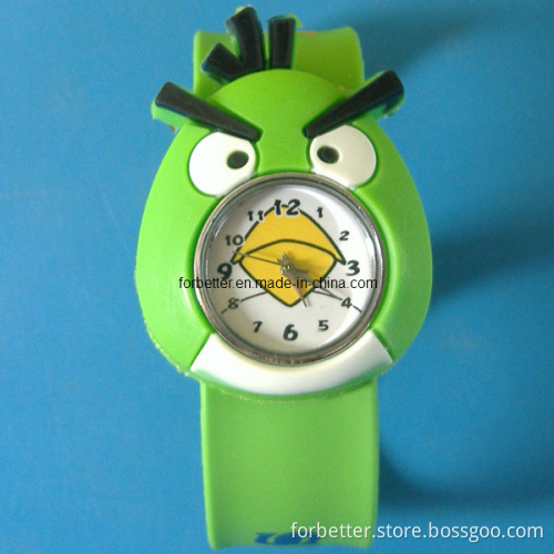 Silicone Waterproof Kids Quartz Slap Watch (SW-011)